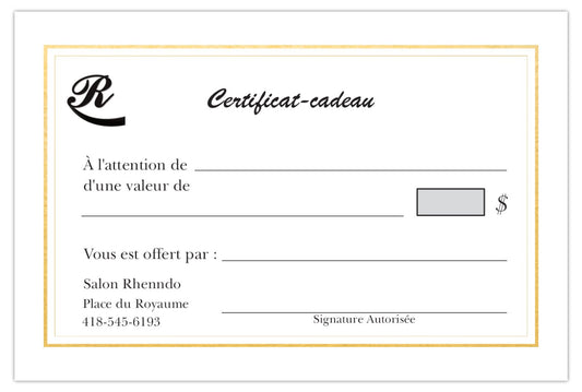 Carte-cadeau Rhenndo